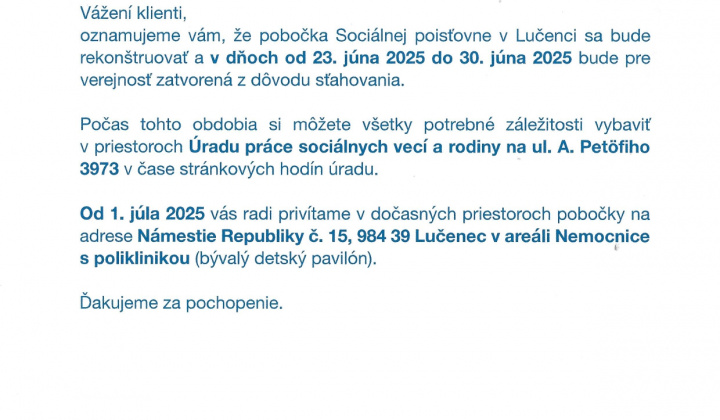 Oznámenie